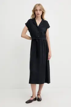 Marc O'Polo rochie culoarea bleumarin, midi, evazati, 5000006770 imagine