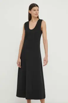 Marc O'Polo rochie culoarea negru, midi, evazati imagine