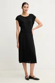 Marc O'Polo rochie culoarea negru, midi, evazati, 503212359111 imagine