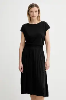 Marc O'Polo rochie culoarea negru, midi, evazati, 506212359111 imagine