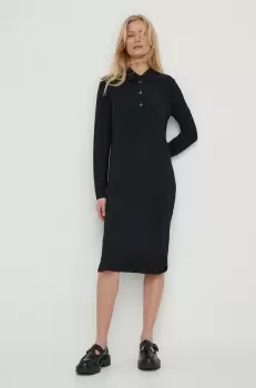 Marc O'Polo rochie culoarea negru, mini, drept imagine