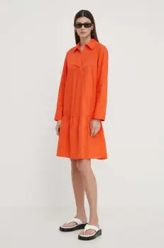 Marc O'Polo rochie culoarea portocaliu, midi, oversize imagine