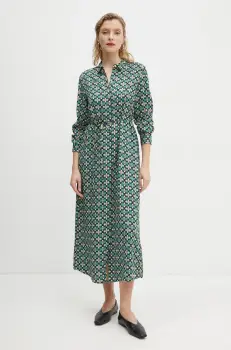 Marc O'Polo rochie culoarea verde, midi, drept, 500120821033 imagine