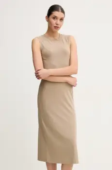 Marc O'Polo rochie culoarea verde, midi, mulata, 503308759031 imagine