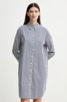 Marc O'Polo rochie din bumbac culoarea albastru marin, mini, oversize, 502081321047 imagine