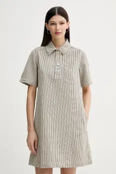 Marc O'Polo rochie din denim culoarea bej, mini, dreapta, 5000005838 imagine