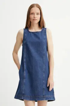 Marc O'Polo rochie jeans culoarea bleumarin, mini, eVazati, 5000006366 imagine