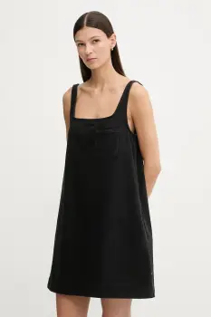 Marc O'Polo rochie jeans culoarea negru, mini, drept, 5000007885 imagine
