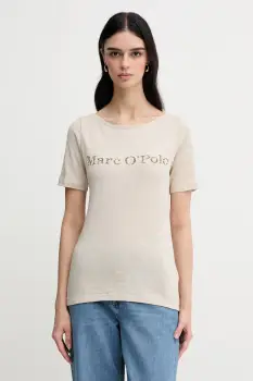 Marc O'Polo tricou culoarea bej, 504226151231 imagine