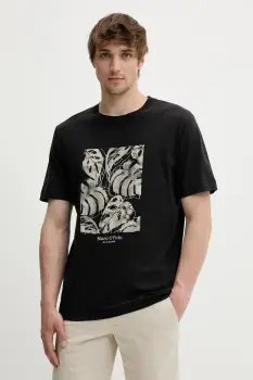 Marc O'Polo tricou culoarea negru, cu imprimeu, 524201251246 imagine