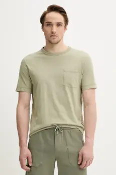 Marc O'Polo tricou din bumbac barbati, culoarea verde, uni, M23217651204 imagine