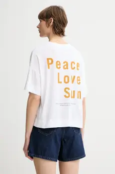 Marc O'Polo tricou din bumbac culoarea alb, 504206751235 imagine