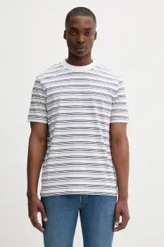 Marc O'Polo tricou din bumbac culoarea alb, cu imprimeu, 5000006592 imagine