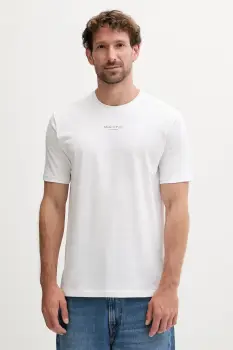 Marc O'Polo tricou din bumbac culoarea alb, cu imprimeu, B21201251382 imagine