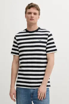 Marc O'Polo tricou din bumbac culoarea bleumarin, cu imprimeu, 5000007222 imagine