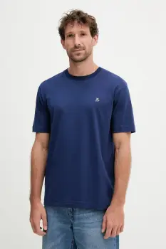 Marc O'Polo tricou din bumbac culoarea bleumarin, cu imprimeu, 526201251054 imagine