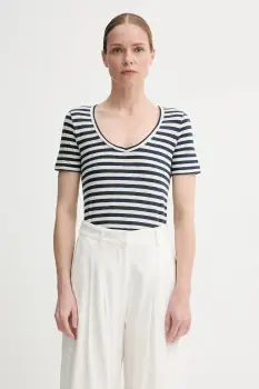 Marc O'Polo tricou din bumbac culoarea bleumarin, M04219651293 imagine