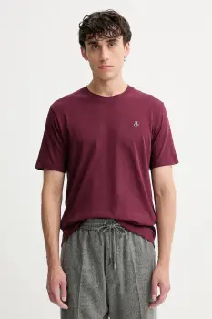 Marc O'Polo tricou din bumbac culoarea gri, melanj imagine