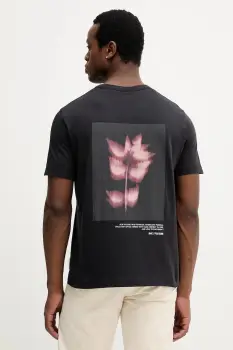 Marc O'Polo tricou din bumbac culoarea negru, cu imprimeu, 5000007146 imagine