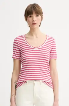 Marc O'Polo tricou din bumbac culoarea roz, 504219651293 imagine