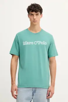 Marc O'Polo tricou din bumbac culoarea verde, cu imprimeu, 526201251154 imagine