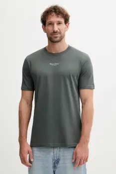 Marc O'Polo tricou din bumbac culoarea verde, cu imprimeu, B21201251382 imagine