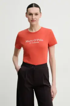 Marc O'Polo tricou din bumbac femei, culoarea rosu, 502229351055 imagine