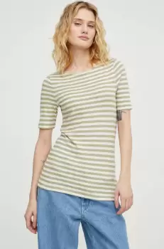 Marc O'Polo tricou din bumbac femei, culoarea verde imagine