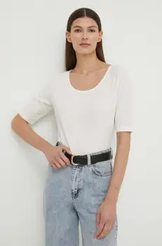 Marc O'Polo tricou femei, culoarea bej imagine