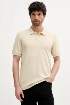 Marc O'Polo tricou polo culoarea bej, uni, 536214753186 imagine