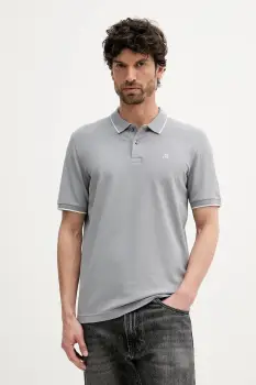 Marc O'Polo tricou polo culoarea gri, uni, 536214753186 imagine