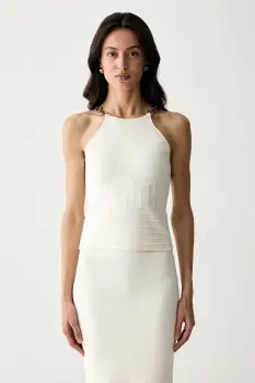 Marciano by Guess bluza halter pentru femei cu vascoza KAEDA imagine