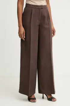 Marciano by Guess Pantaloni wide leg de dama cu amestec de in JANE imagine