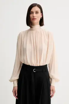 Marella bluza culoarea bej, uni, 2523116012200 imagine