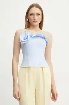 Marella bluza din bumbac ELLENO femei, neted, 2513161031200 imagine