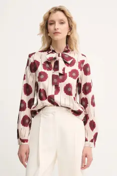 Marella bluza Emme by Marella culoarea bej, cu imprimeu, 2525116141200 imagine