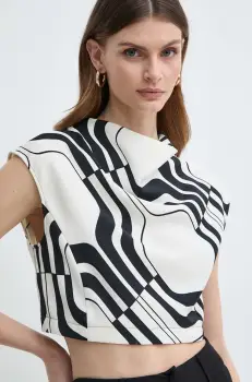 Marella bluza femei, culoarea negru, cu model, 2413161023200 2413160000000 imagine