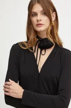 Marella bluza femei, culoarea negru, neted, 2423946102200 imagine