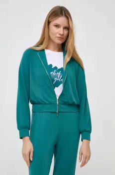Marella bluza femei, culoarea verde, neted imagine