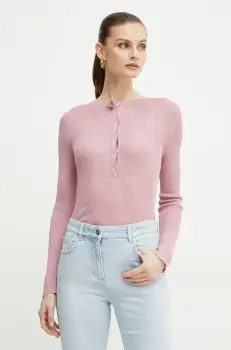 Marella bluza LAZISE femei, culoarea roz, neted, 2513361151200 imagine