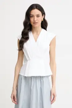 Marella bluza tip camasa pentru femei, din bumbac cu elastan BAZAR imagine