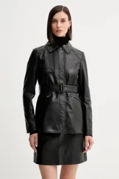 Marella geaca de piele culoarea negru, de tranzitie, 2523446021200 imagine