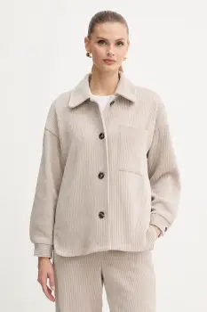 Marella geaca din velur Emme by Marella culoarea bej, de tranzitie, oversize, 2525916032200 imagine