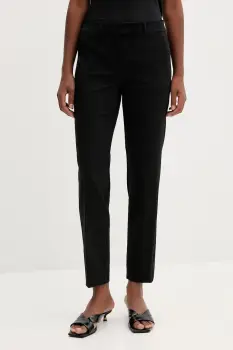 Marella pantaloni din lana culoarea negru, fason tigareta, high waist, 2523136101200 imagine