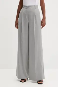 Marella pantaloni Emme by Marella culoarea gri, lat, high waist, 2525136151200 imagine