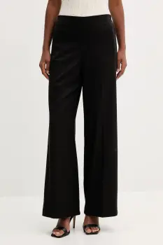 Marella pantaloni Emme by Marella culoarea negru, drept, high waist, 2525136141200 imagine