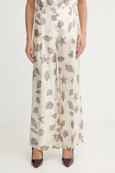 Marella pantaloni palazzo pentru femei, din matase OPOSSUM imagine
