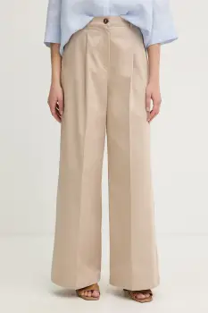 Marella pantaloni pentru femei, din bumbac cu elastan Emme by Marella imagine