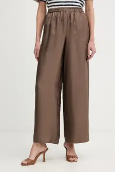 Marella pantaloni pentru femei, din matase MLMQUIZ imagine