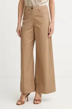 Marella pantaloni regulati pentru femei, din bumbac cu elastan Emme by Marella imagine